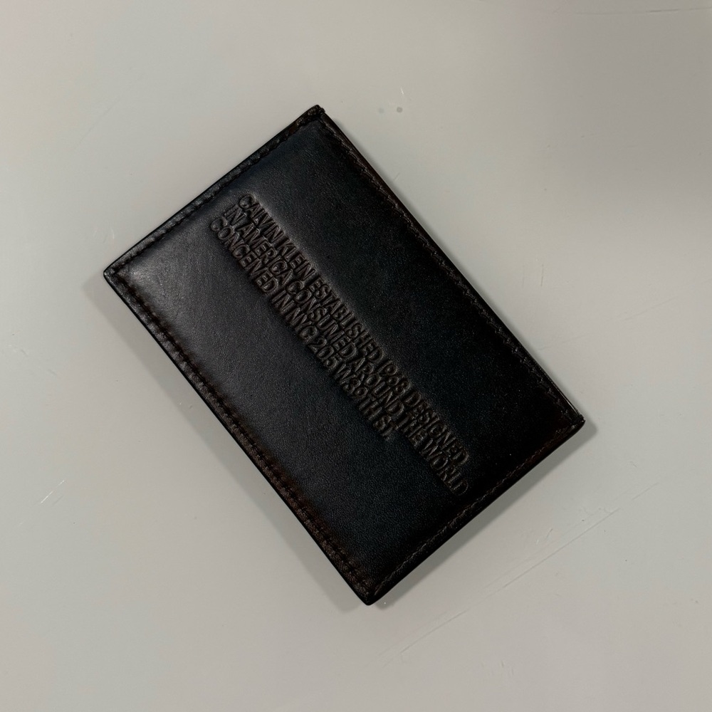 Calvin Klein 205W39NYC Collection Leather Card Holder